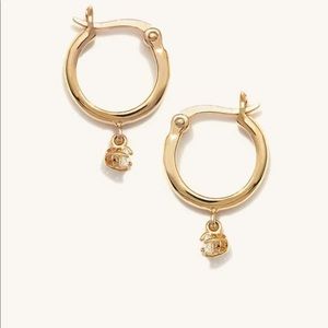 Mejuri sapphire hoops gold